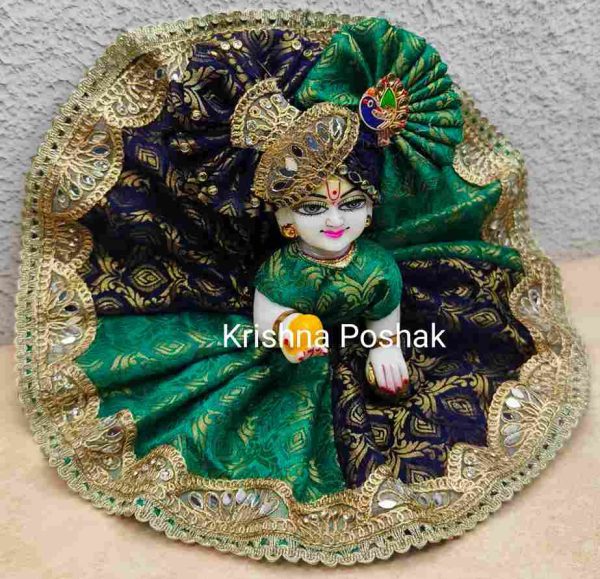 Fancy Premium Fabric Poshak With Heavy Mukut – K26 - Image 3