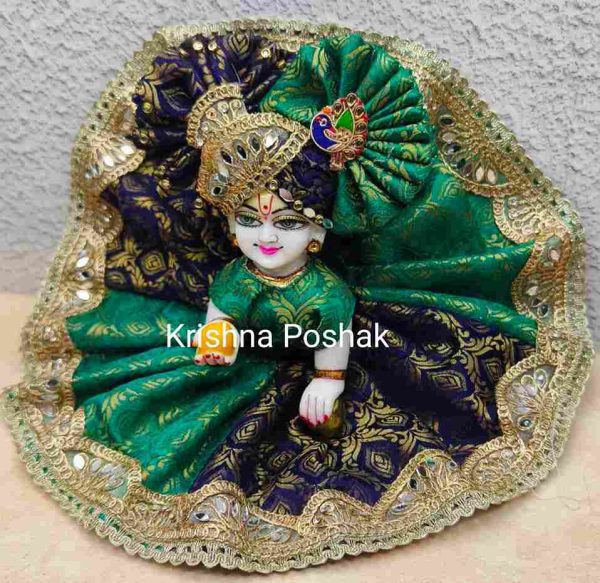 Fancy Premium Fabric Poshak With Heavy Mukut – K26 - Image 2