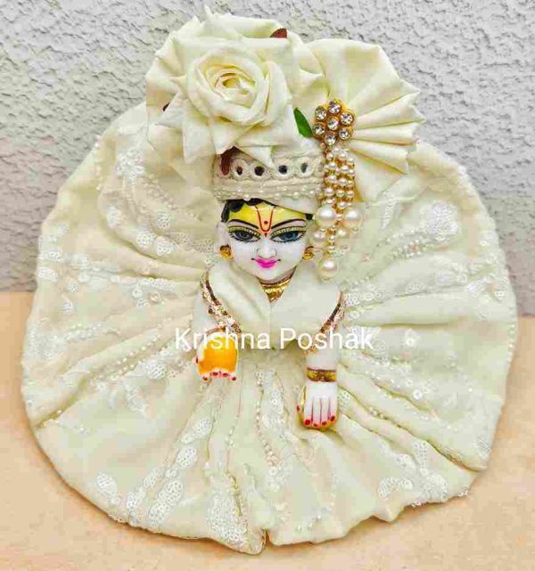 Fancy Premium Fabric Poshak With Heavy Mukut – K23