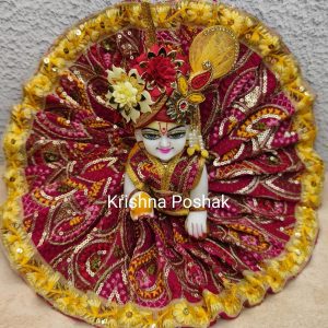 Fancy Premium Fabric Poshak With Heavy Mukut - K13