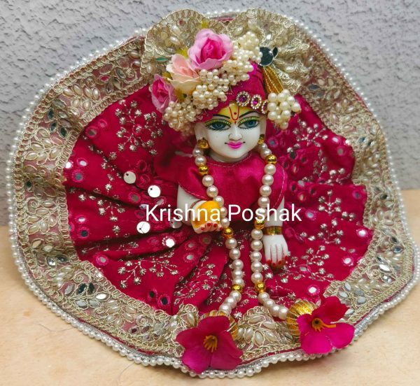Fancy Premium Fabric Poshak With Heavy Mukut With Patka- K11 - Image 2