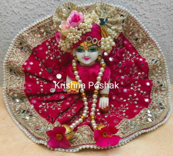 Fancy Premium Fabric Poshak With Heavy Mukut With Patka- K11
