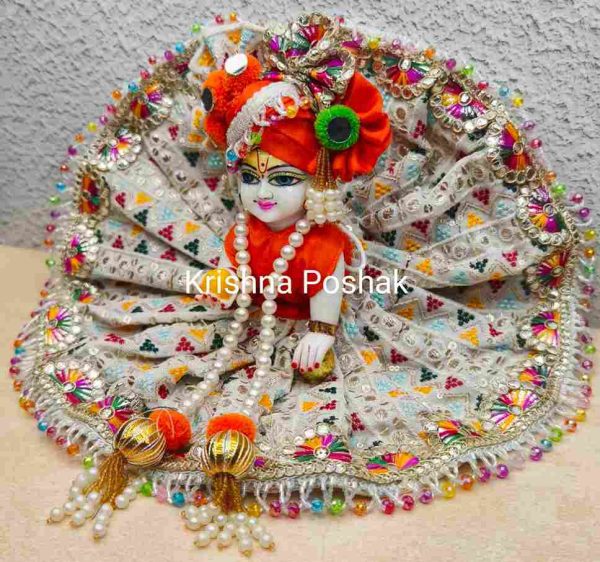 Fancy Premium Fabric Poshak With Heavy Mukut – K22 - Image 3