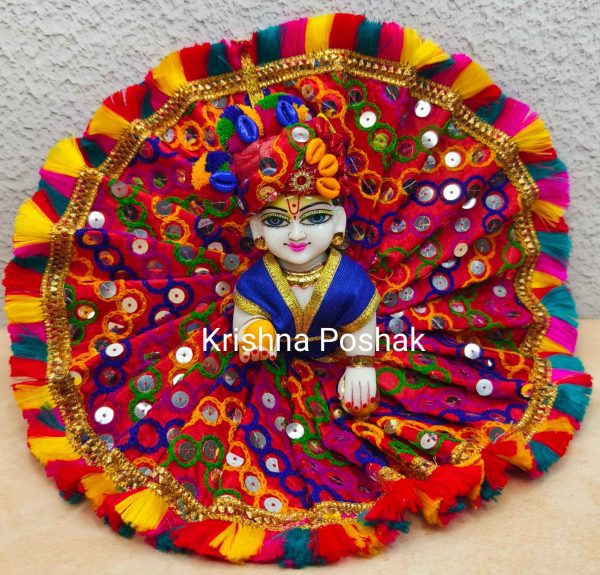 Fancy Premium Fabric Poshak With Heavy Mukut - K10