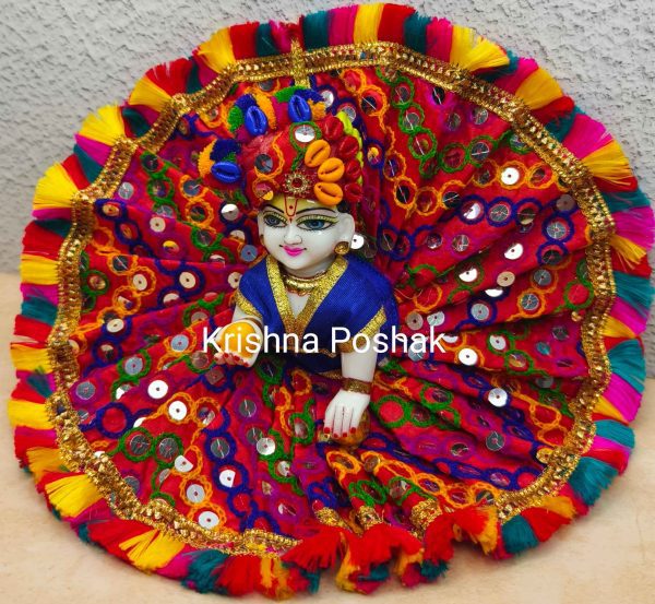 Fancy Premium Fabric Poshak With Heavy Mukut - K10 - Image 4