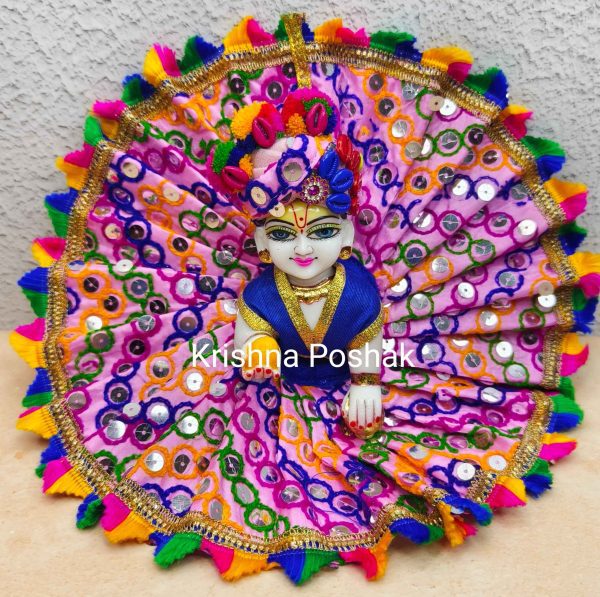 Fancy Premium Fabric Poshak With Heavy Mukut - K3