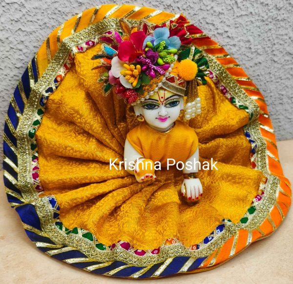 Fancy Premium Fabric Poshak With Heavy Mukut - K7 - Image 3