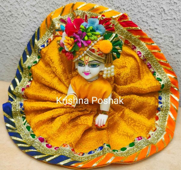 Fancy Premium Fabric Poshak With Heavy Mukut - K7 - Image 4