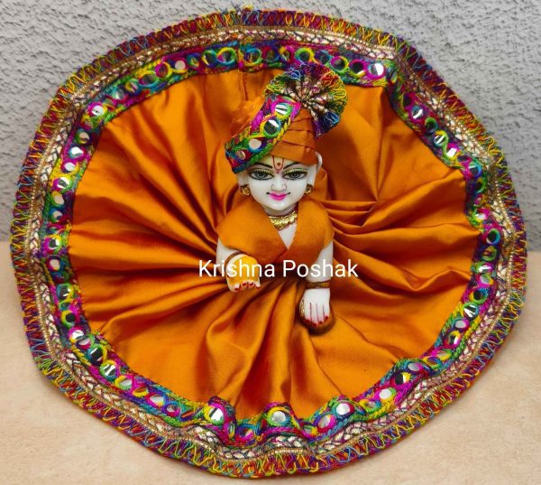 Fancy Premium Fabric Poshak With Heavy Mukut - K12