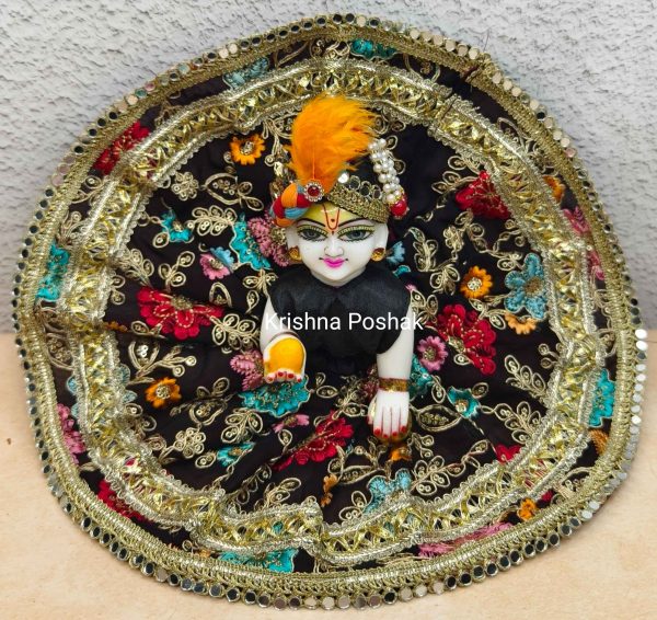 Fancy Premium Fabric Poshak With Heavy Mukut - K6