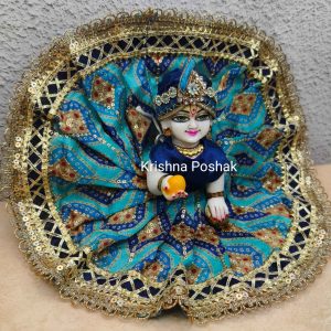 Fancy Premium Fabric Poshak With Heavy Mukut - K1