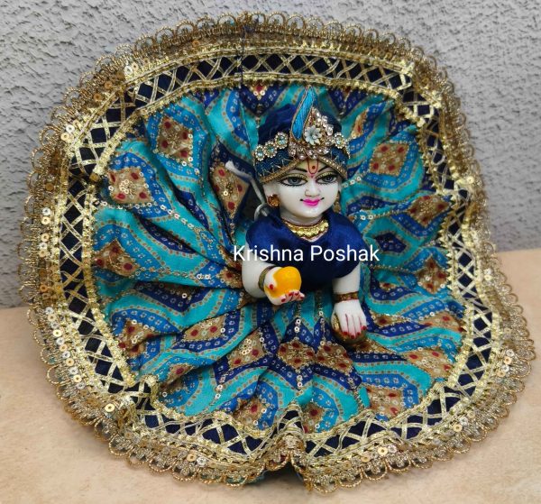 Fancy Premium Fabric Poshak With Heavy Mukut - K1