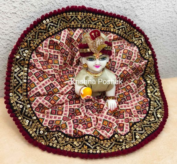 Fancy Premium Fabric Poshak With Heavy Mukut - K5 - Image 3