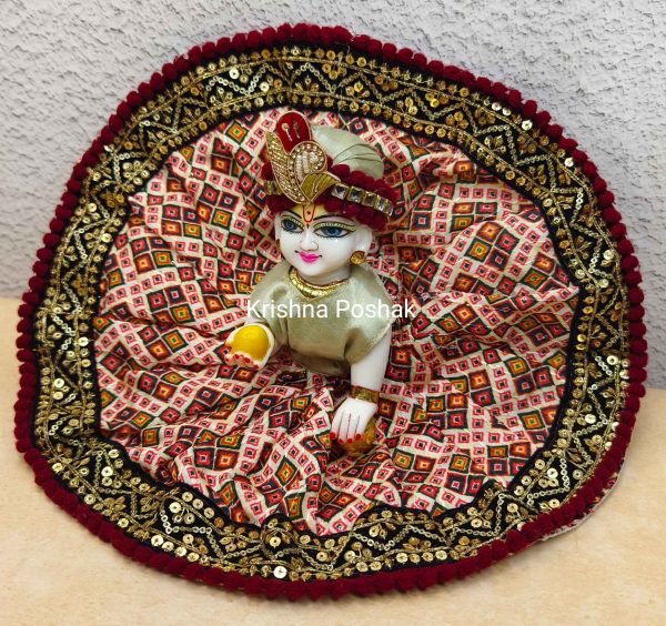 Fancy Premium Fabric Poshak With Heavy Mukut - K5 - Image 4