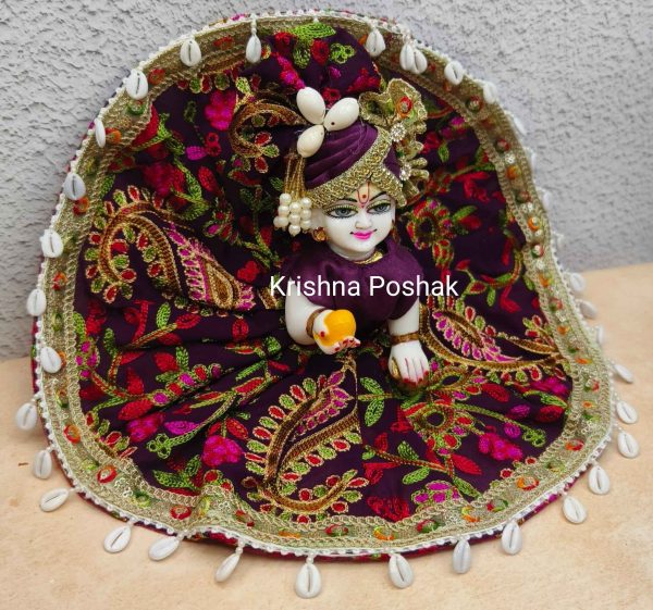 Fancy Premium Fabric Poshak With Heavy Mukut - K8 - Image 3