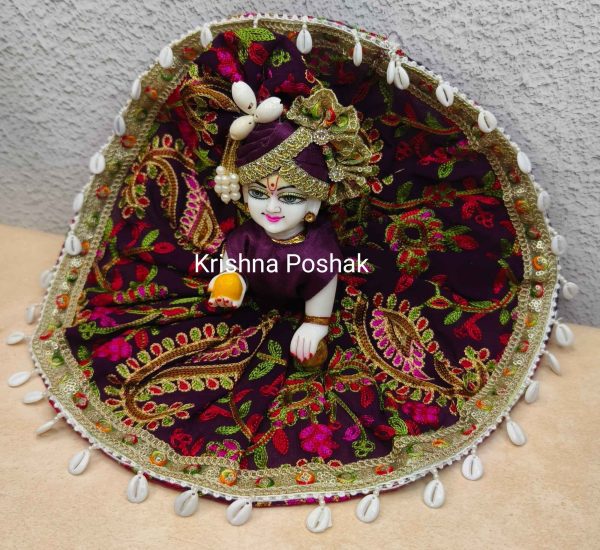 Fancy Premium Fabric Poshak With Heavy Mukut - K8 - Image 4