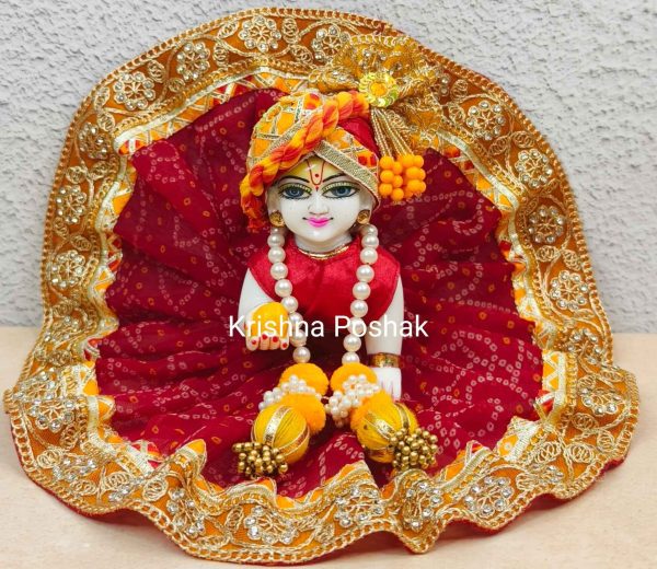 Fancy Poshak -Festival Collection -With Heavy Mukut & Patka 07
