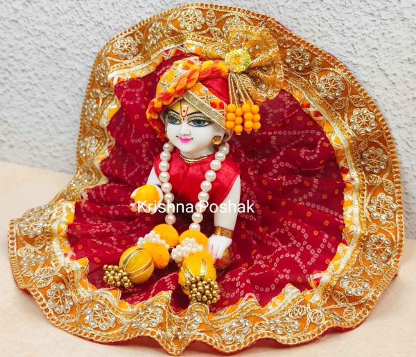 Fancy Poshak -Festival Collection -With Heavy Mukut & Patka 07 - Image 4