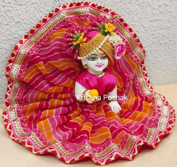 Fancy Premium Fabric Poshak With Heavy Mukut - K4 - Image 4