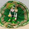 Beautiful Fancy Leheriya Premium Fabric Poshak With Heavy Mukut & Patka- 10 - Image 4