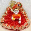 Beautiful Fancy Bandini Premium Fabric Poshak With Heavy Mukut - 11