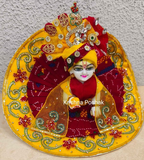 Fancy Poshak -Festival Collection -With Heavy Mukut & Patka 05 - Image 3