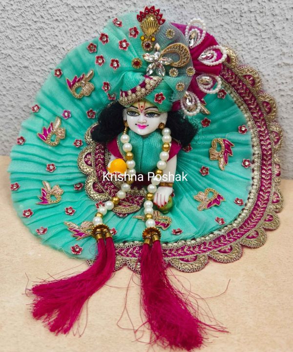 Fancy Poshak -Festival Collection -With Heavy Mukut & Patka 03 - Image 3