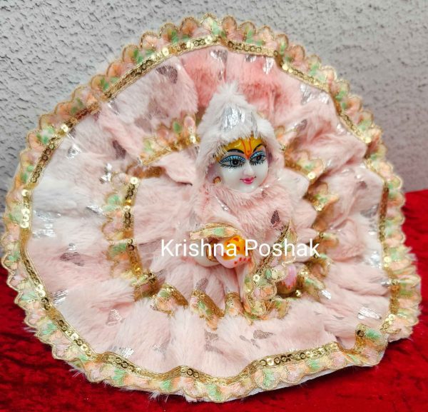 Winter Collection - Velvet Poshak With Fancy Work With Mukut & Patka 22 - Image 4