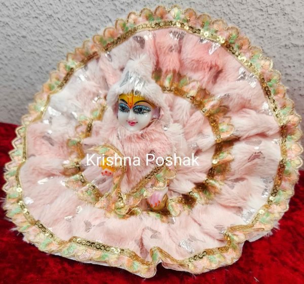 Winter Collection - Velvet Poshak With Fancy Work With Mukut & Patka 22 - Image 2