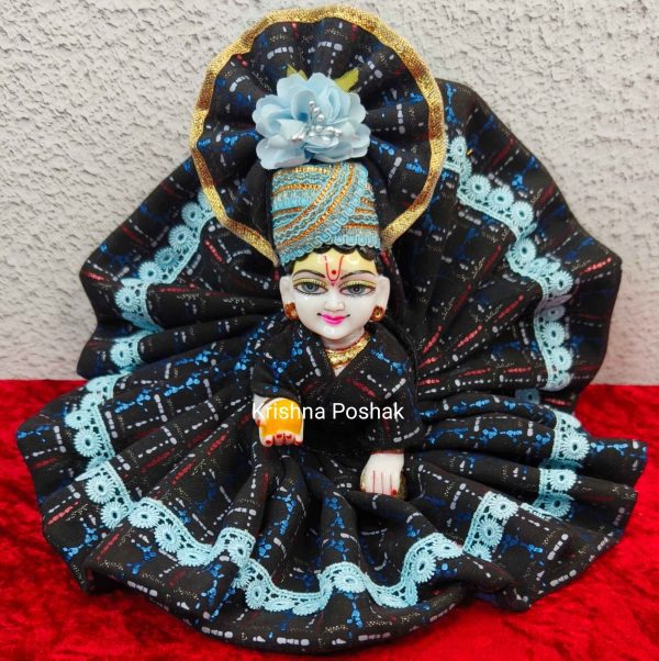 Winter Collection - Velvet Poshak With Fancy Work With Mukut & Patka 27
