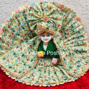 Winter Collection - Velvet Poshak With Fancy Work With Mukut & Patka 18