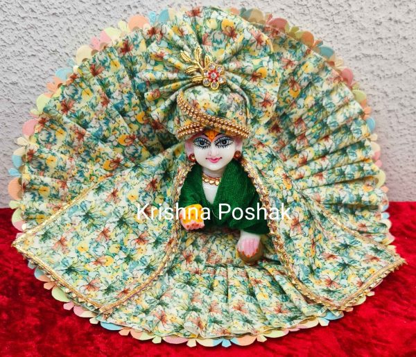 Winter Collection - Velvet Poshak With Fancy Work With Mukut & Patka 18