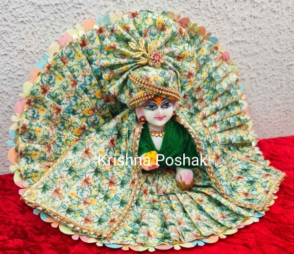 Winter Collection - Velvet Poshak With Fancy Work With Mukut & Patka 18 - Image 4