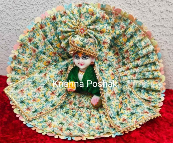 Winter Collection - Velvet Poshak With Fancy Work With Mukut & Patka 18 - Image 3