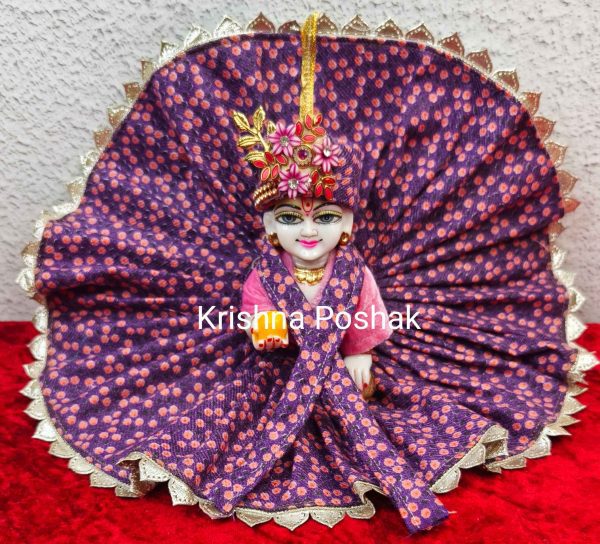 Winter Collection - Velvet Poshak With Fancy Work With Mukut & Patka 16