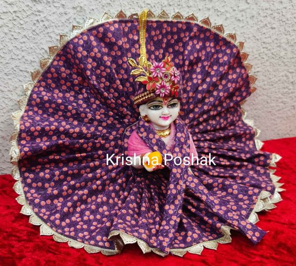Winter Collection - Velvet Poshak With Fancy Work With Mukut & Patka 16 - Image 2