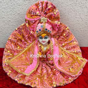 Winter Collection - Velvet Poshak With Fancy Work With Mukut & Patka 04