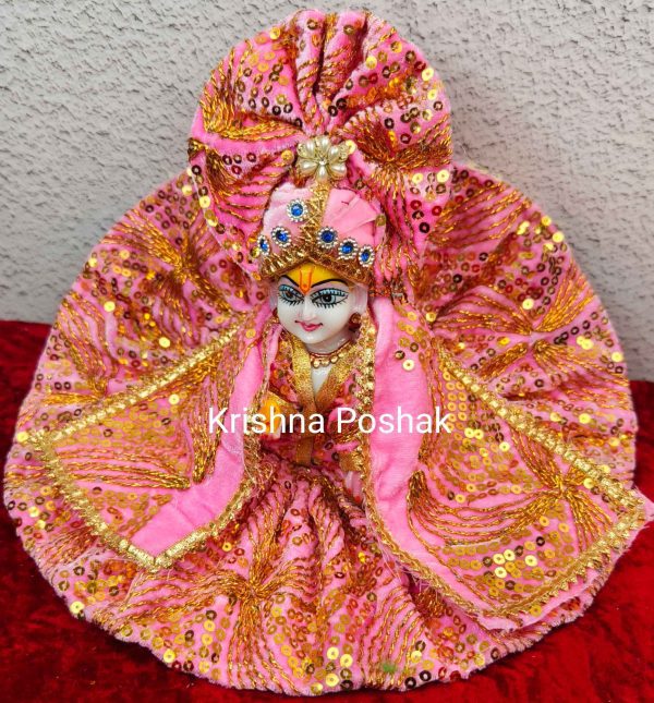 Winter Collection - Velvet Poshak With Fancy Work With Mukut & Patka 04 - Image 2
