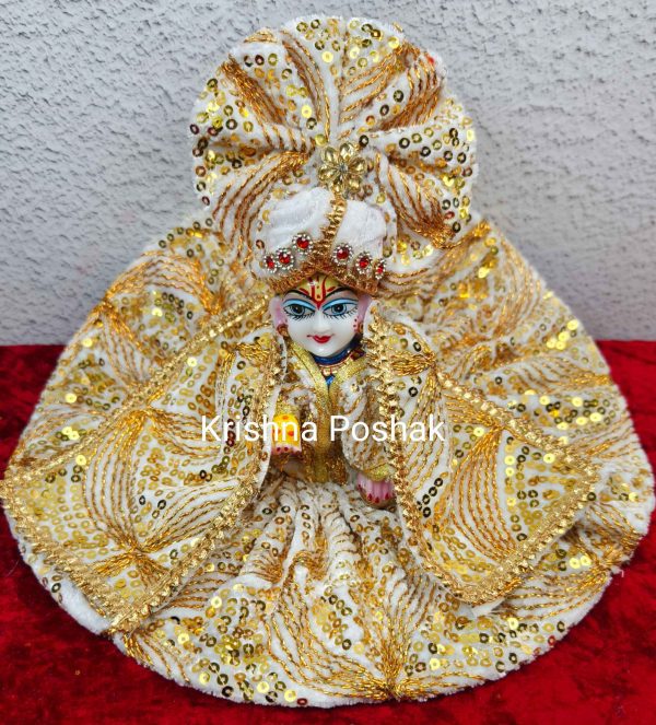 Winter Collection - Velvet Poshak With Fancy Work With Mukut & Patka  01