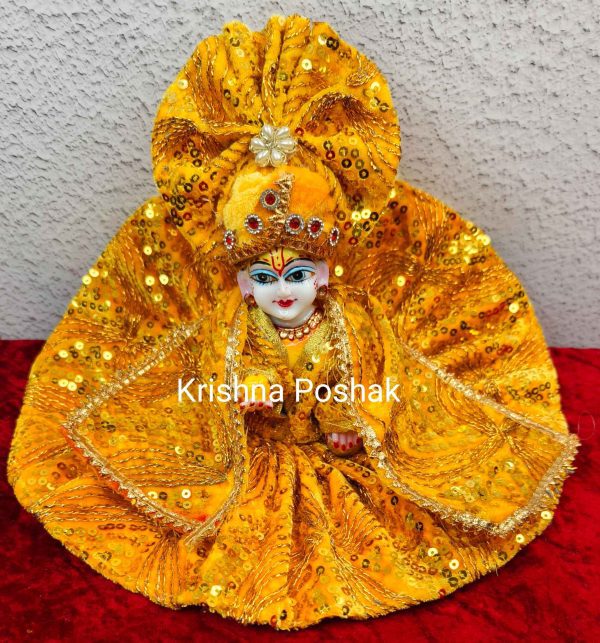 Winter Collection - Velvet Poshak With Fancy Work With Mukut & Patka 02