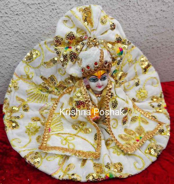 Winter Collection - Velvet Poshak With Fancy Work With Mukut & Patka 15 - Image 2