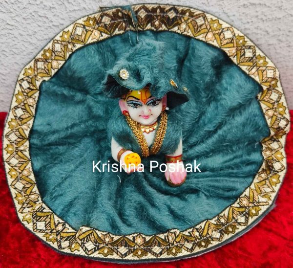Winter Collection - Velvet Poshak With Fancy Work With Mukut & Patka 19