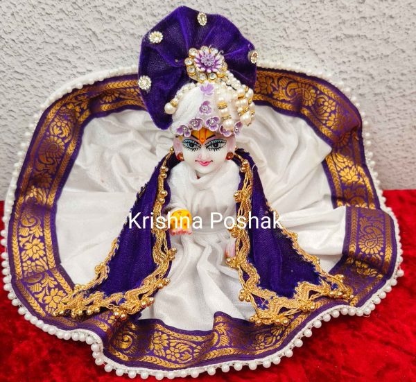 Winter Collection - Velvet Poshak With Fancy Work With Mukut & Patka 26