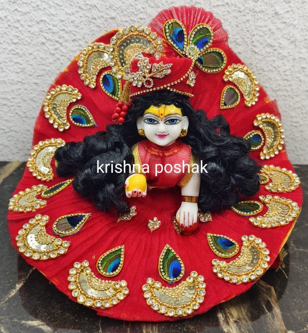 Fancy Premium Work Poshak With Heavy Mukut – Kp021