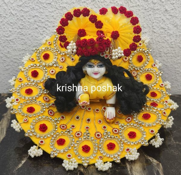 Fancy Premium Work Poshak With Heavy Mukut – Kp022