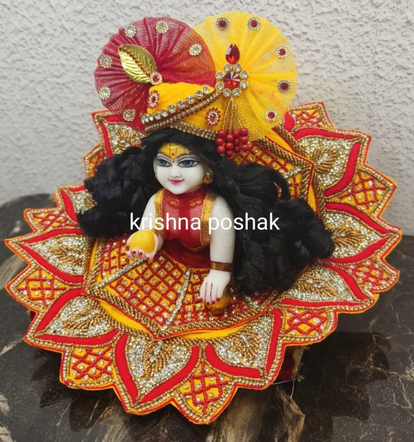 Fancy Premium Work Poshak With Heavy Mukut – Kp023 - Image 3