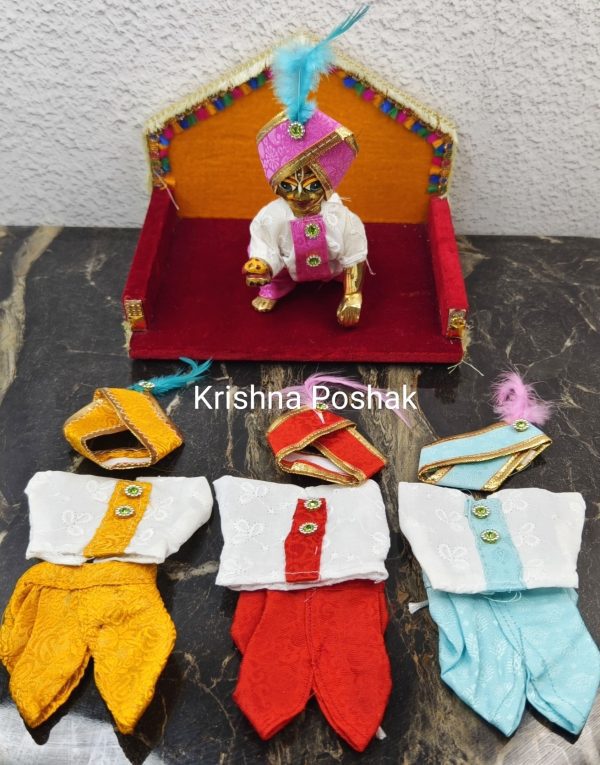 Sherwani Western Poshak For Laddu Gopalji - W11