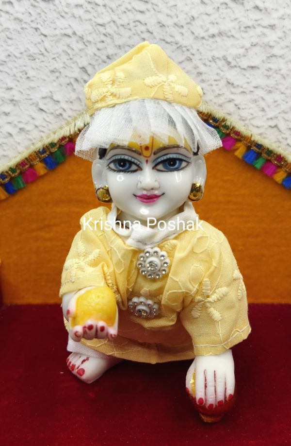 Nightsuit With Cap For Laddu Gopalji - W12 - Image 4