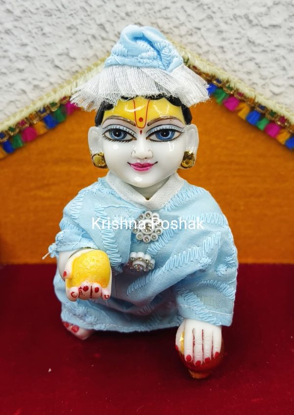 Nightsuit With Cap For Laddu Gopalji - W12 - Image 2