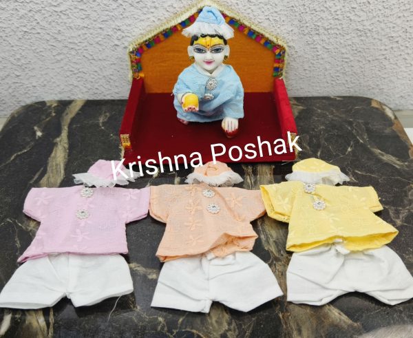 Nightsuit With Cap For Laddu Gopalji - W12